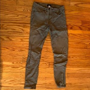 BDG Olive Green Jeans w/ Zipper